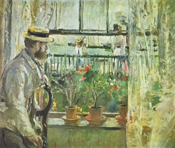 Berthe Morisot Eugene Manet on the Isle of Wight Sweden oil painting art